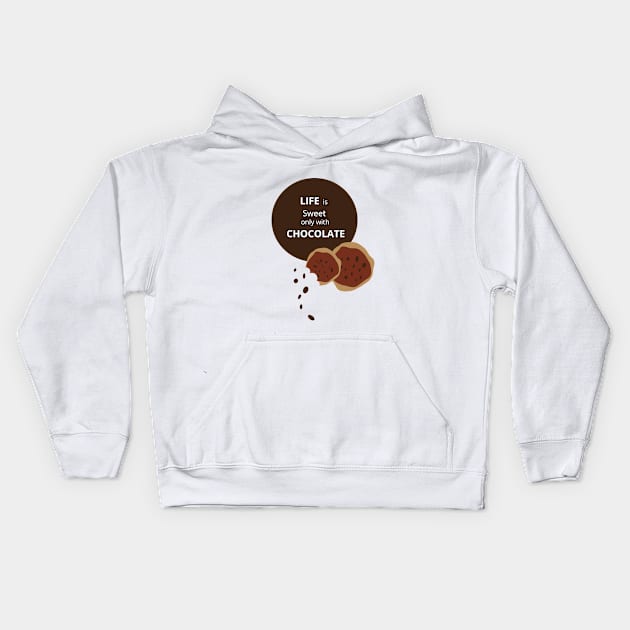 Chocolate Kids Hoodie by dddesign